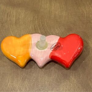 Nora Fleming conversation Heart Shaped Ceramic insert, New , no chips